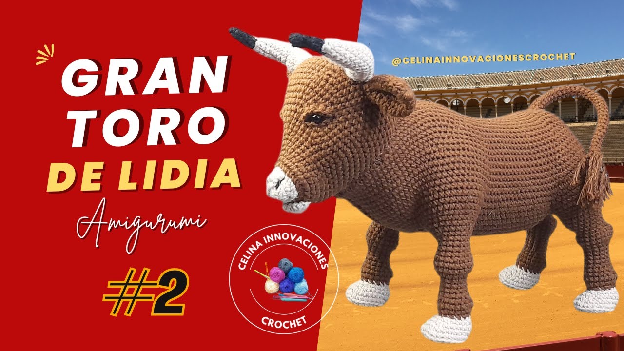 Урок № 2: Большой реалистичный бык-амигуруми от Celina Innovations Crochet