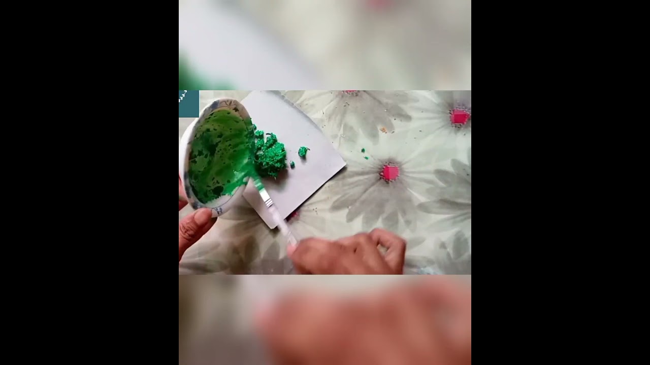 Artificial Craft Grass 0/Rs | How to Make Fake Grass For Your Crafts| 5 minute Craft  #youtubeshorts