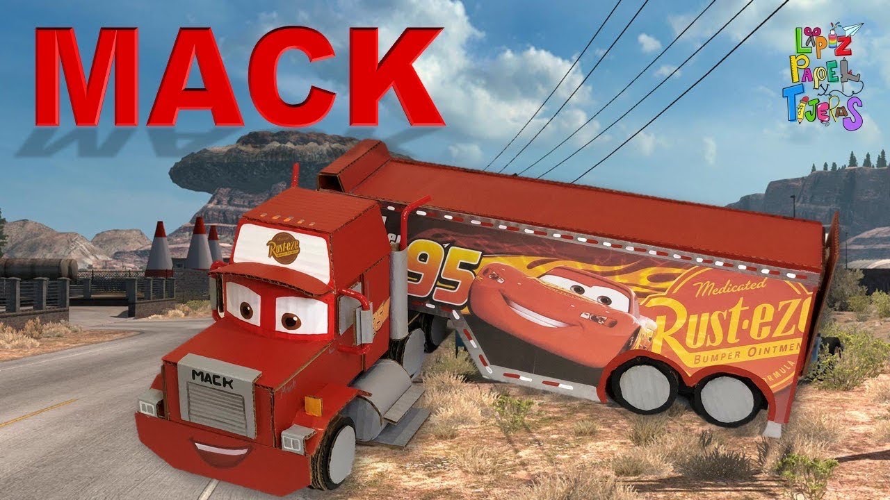 COMO HACER A MACK DE CARS CON CARTÓN PARTE 2/2 - Manualidades para niños