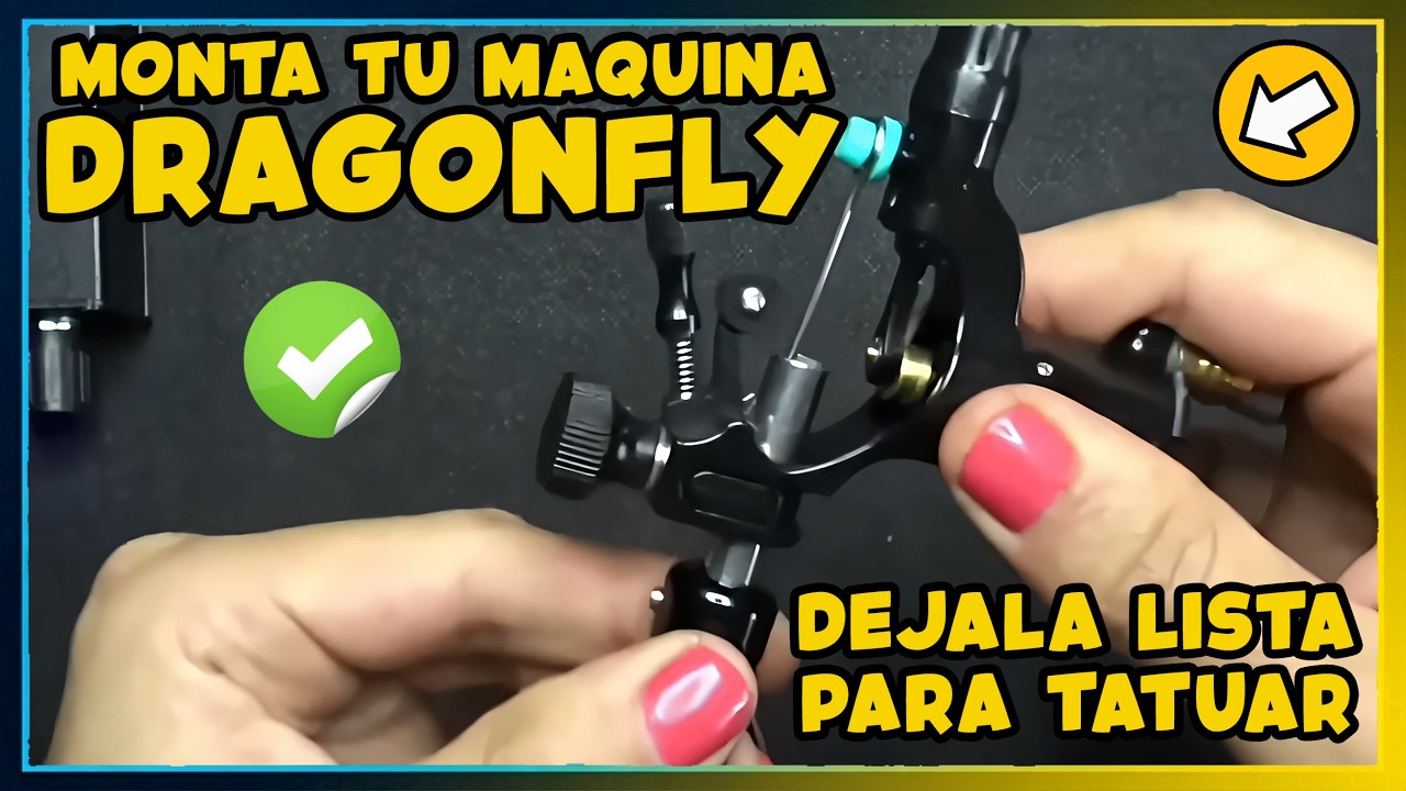 Como Montar Una Maquina Rotativa Tipo Dragonfly Para Tatuar - Explicacion Basica
