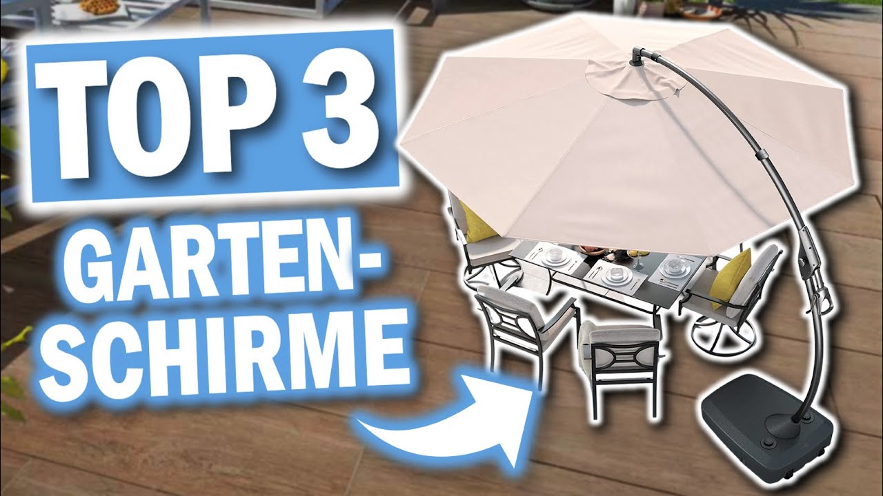 Die besten GARTENSCHIRME 2026 | Top 3 Gartenschirme im Vergleich