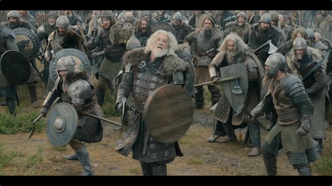 House of The Dragon - Daemon motivates the army | Roderick & the Starks bang on their shields