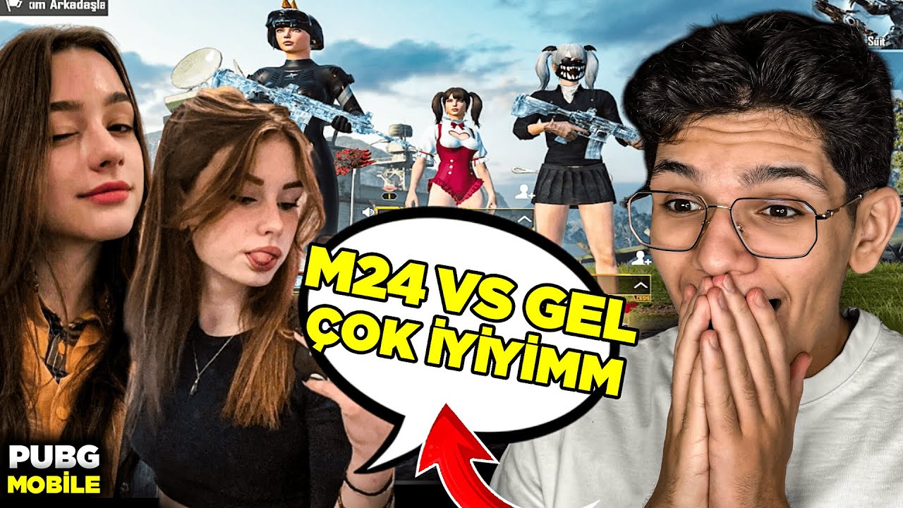 M24 OYNAYAN KIZLAR VS ÇAĞIRDI ! YEREL SOHBETLE VS  - PUBG MOBİLE