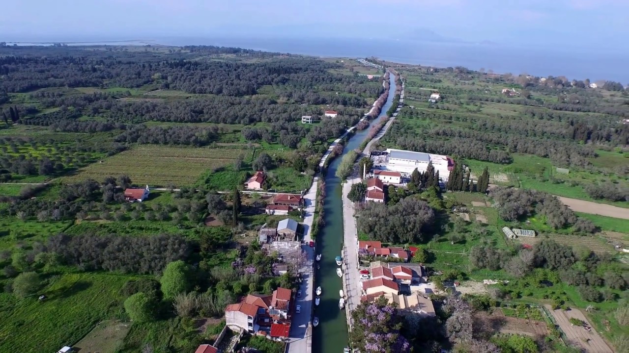 lefkimi river by Dji inspire 1 by drone 4K