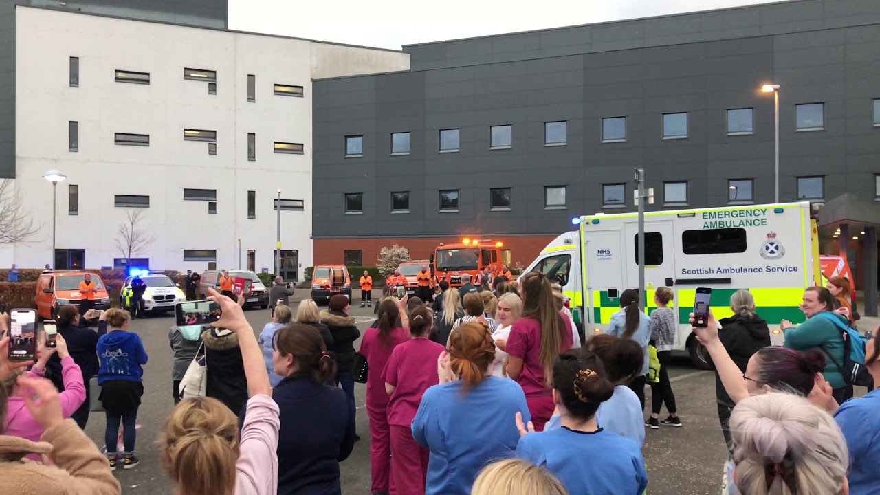 Clap for NHS Larbert Hospital 16.04.2020 4k
