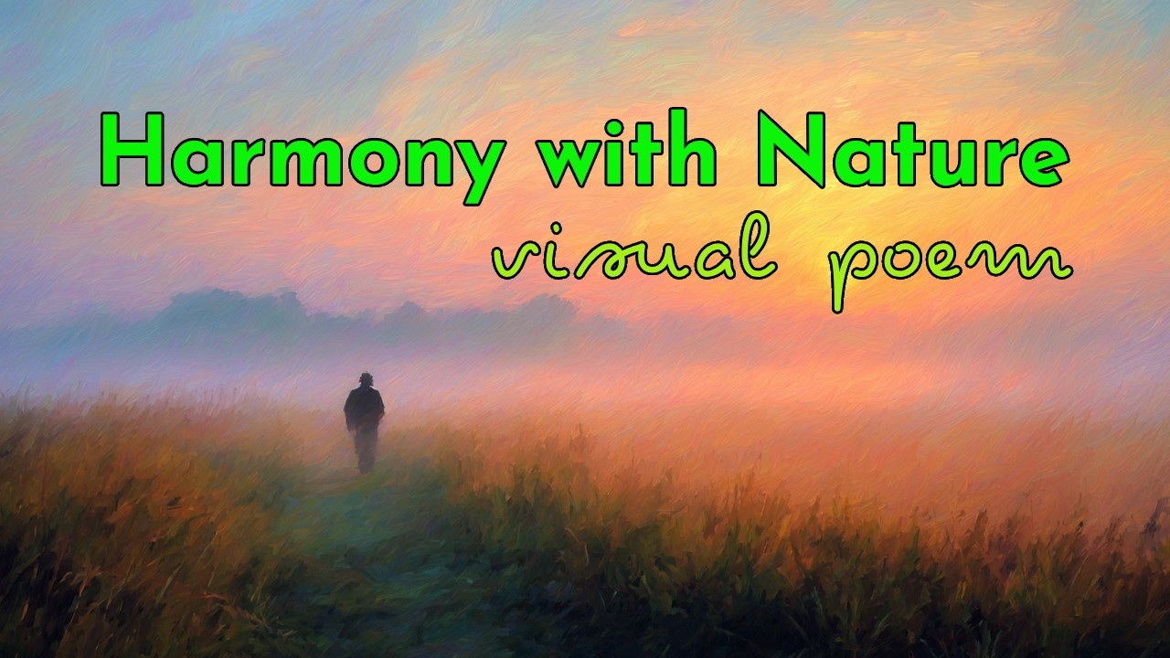 Visual Poem | Harmony with Nature | Claude Monet Style Visual Poem Film