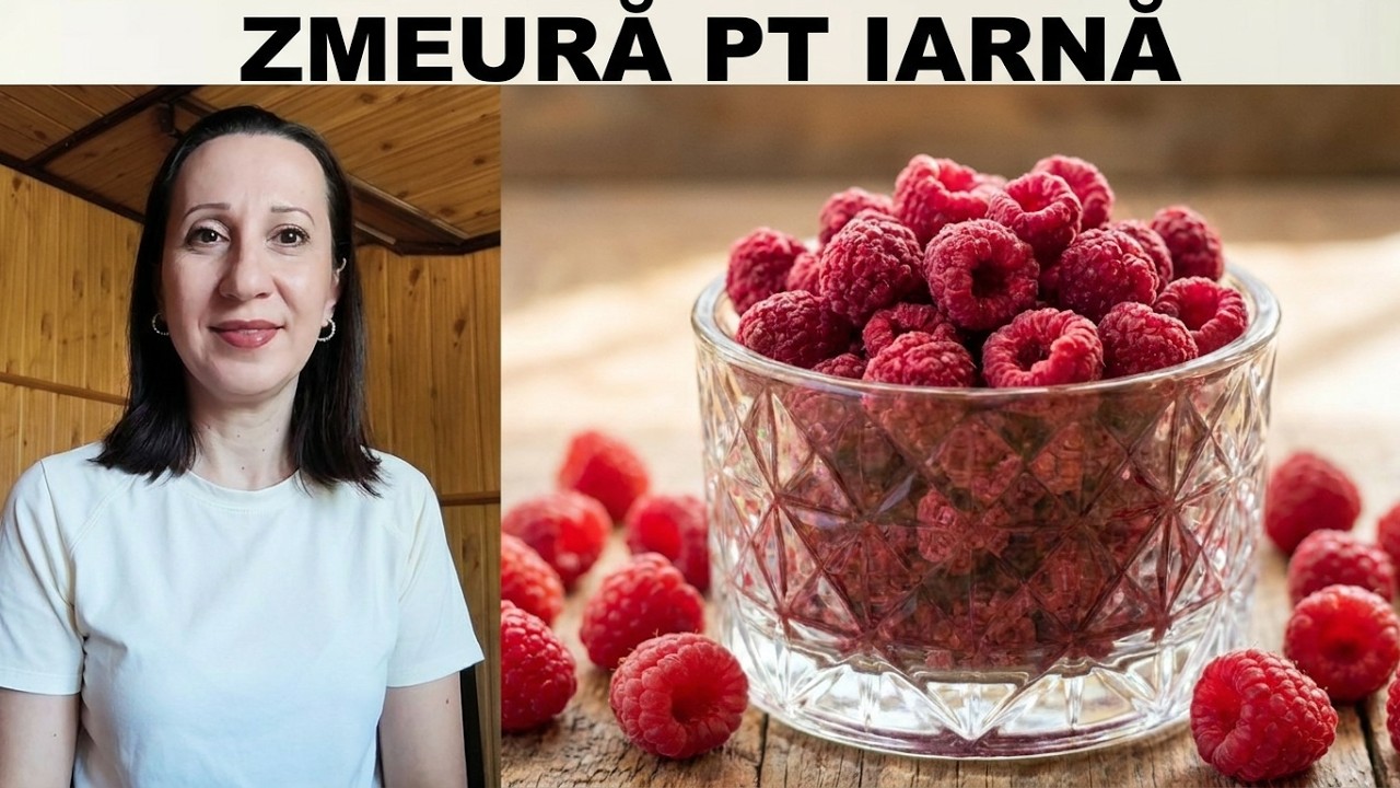 CONSERV ZMEURA DIN CURTE PENTRU IARNA