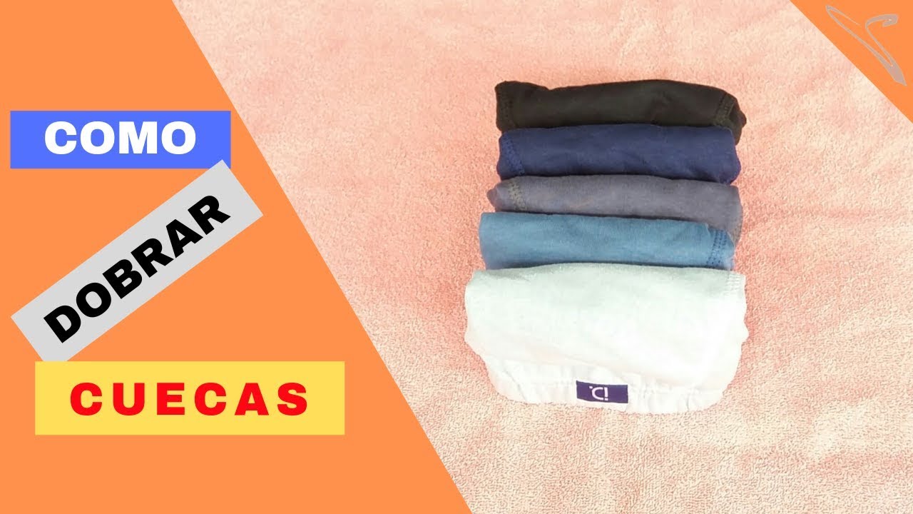 COMO DOBRAR CUECA SLIPPER E CUECA BOXER