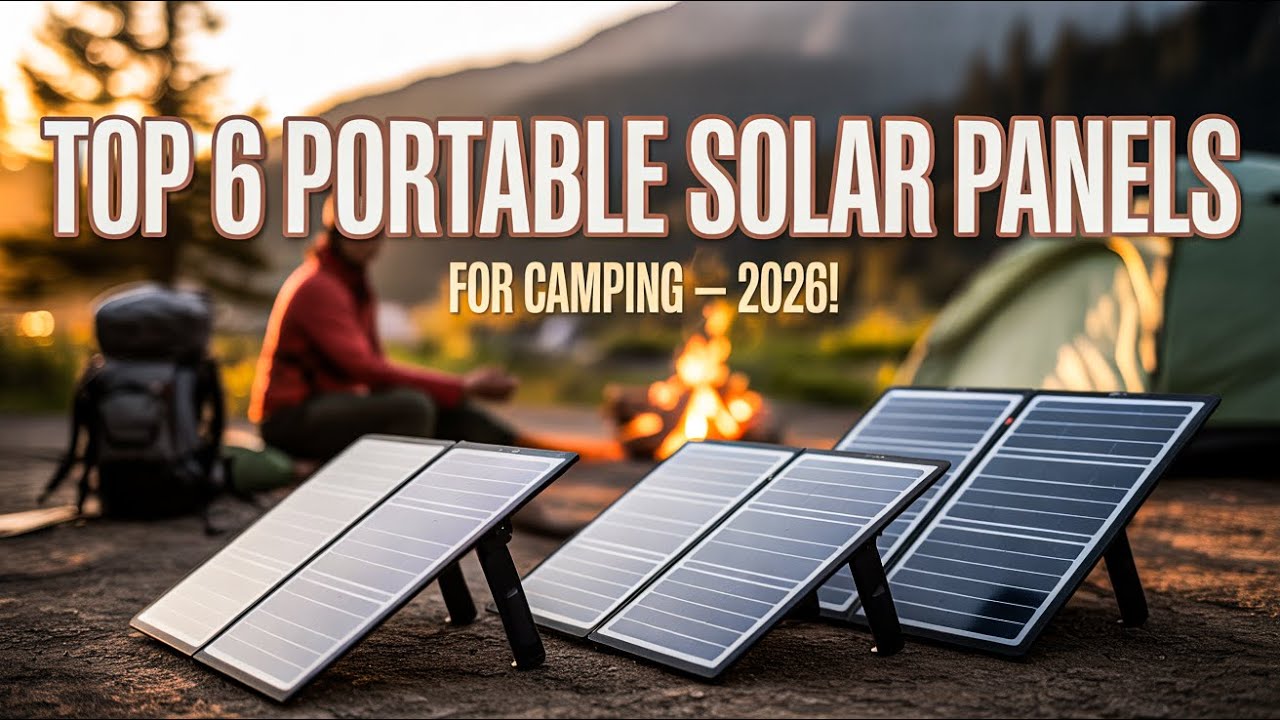 Top 6 Best Portable Solar Panels For Camping 2026! ✅