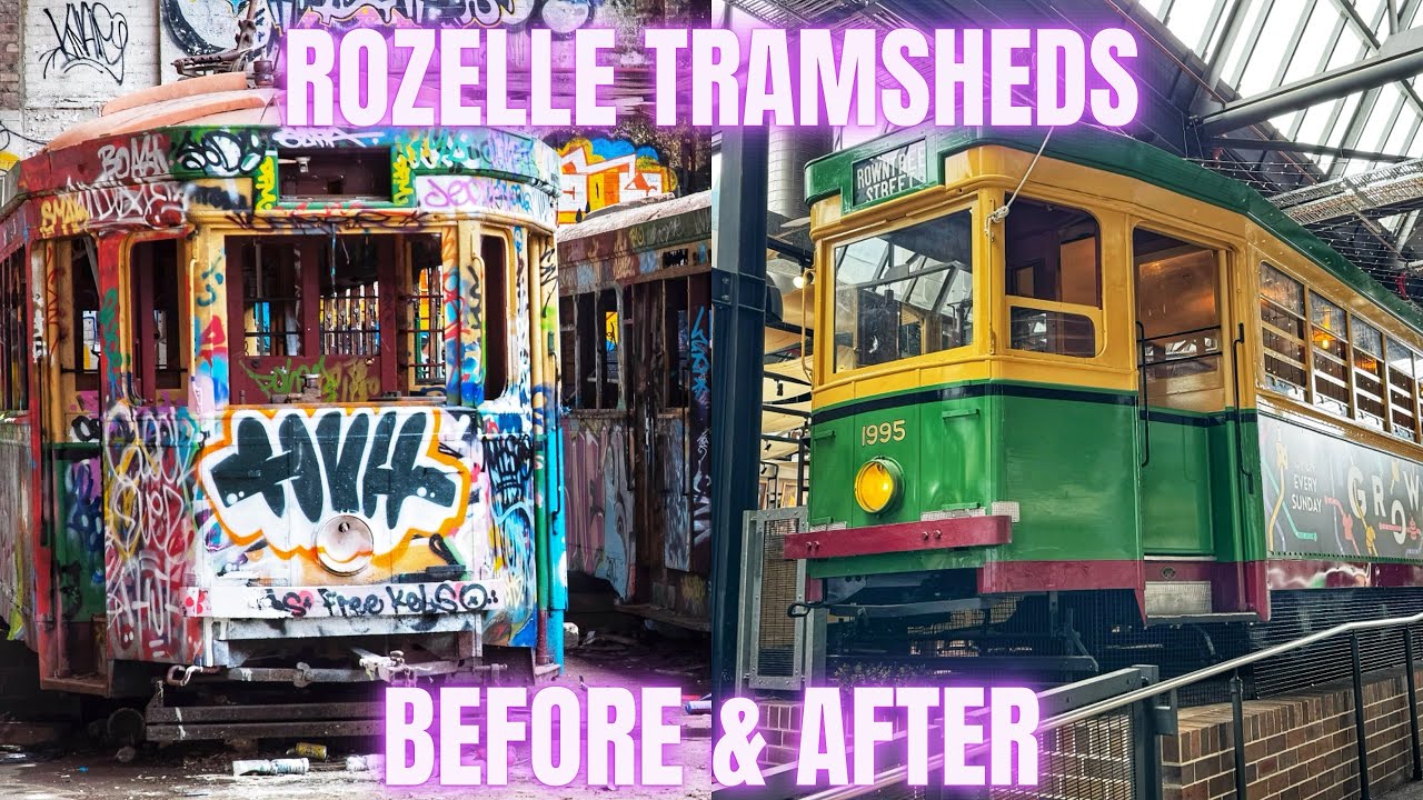 Abandoned Oz - Rozelle Tramsheds - Then & Now