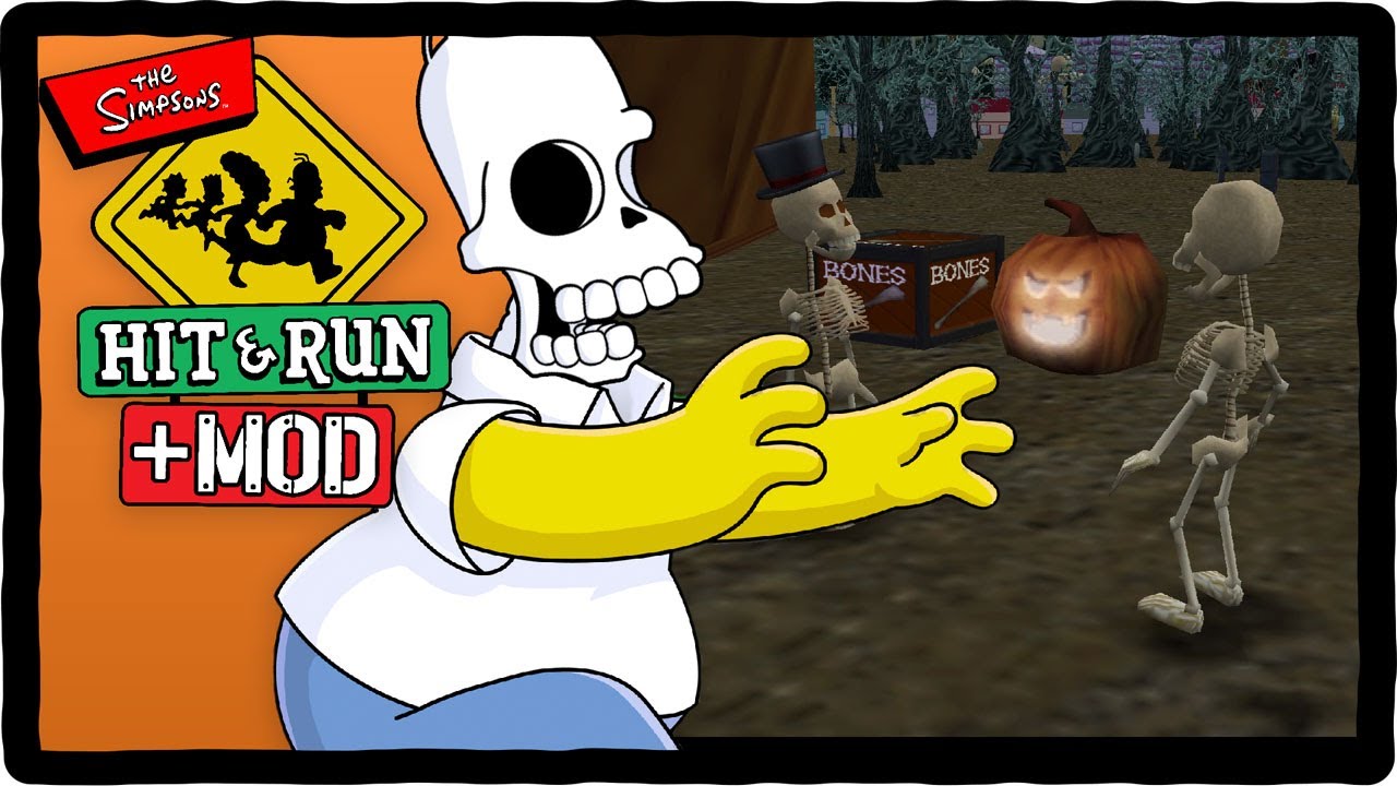 Spooky Scary SKELETOWN - The Simpsons: Hit & Run + MOD!