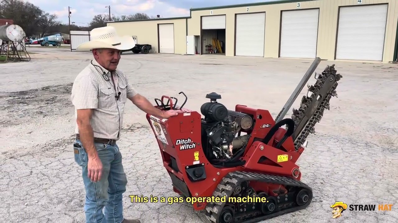 How to Operate a Ditch Witch C24X Walk Behind Trencher