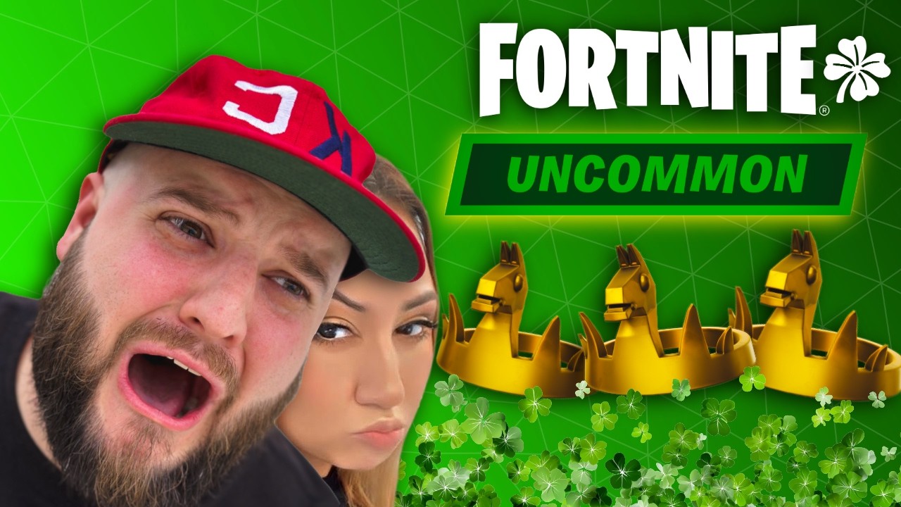 🟢 LIVE - Fortnite But I Can ONLY Use Green Loot Challenge 🍀 (St. Patrick's Day)