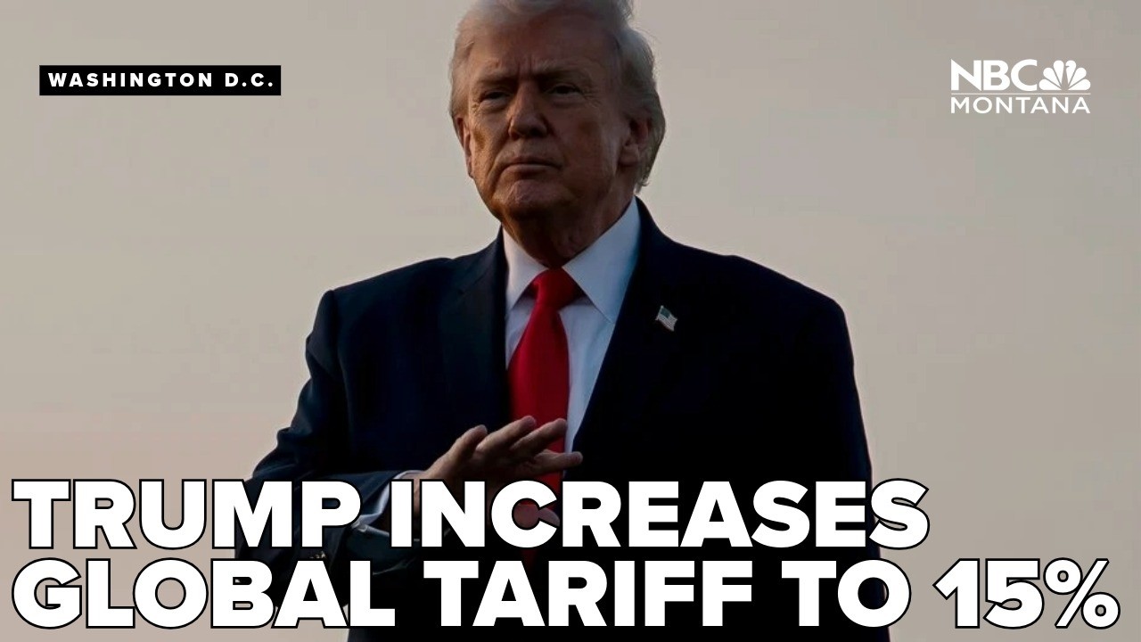 Trump wants to impose 15% tariff    up from 10%    after Supreme Court decision