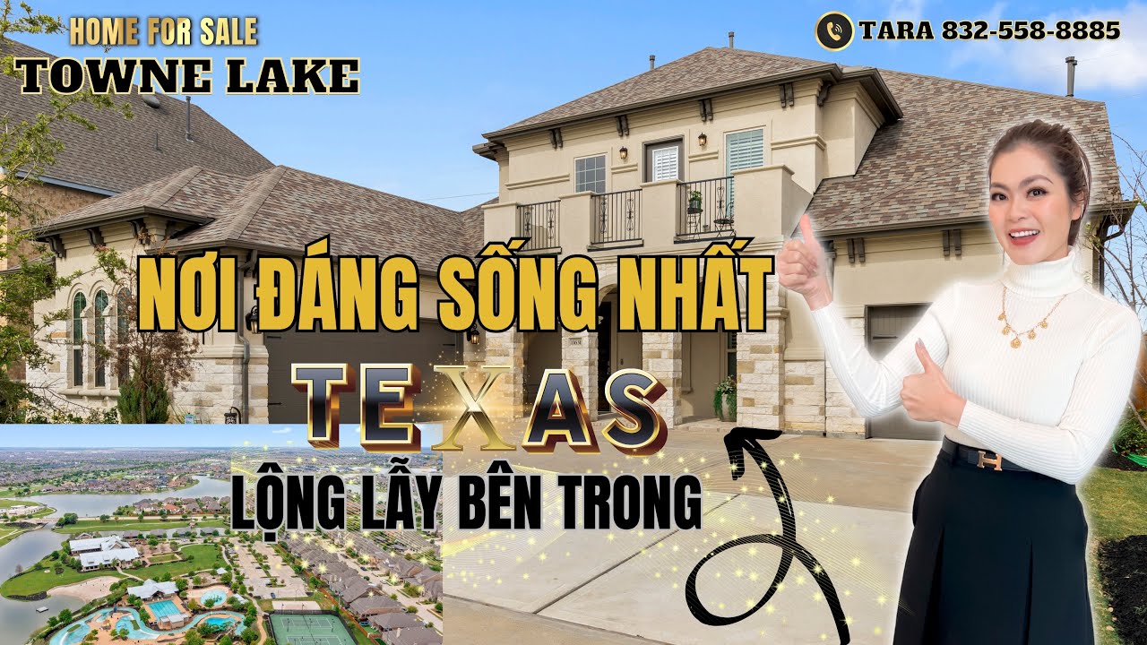 NHÀ ĐẸP ĐANG BÁN KHU TOWNE LAKE | NƠI ĐÁNG SỐNG NHẤT Ở TEXAS | Nhà Đẹp Hoa kỳ