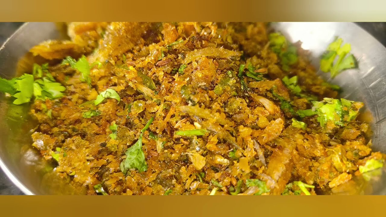 खान्देशी पद्धतीने बनवा सुक्या बोंबील चा खुडा 🤔फिश खाऊन कंटाळा आला असेल तर हि रेसिपी नक्की करून बघा😋
