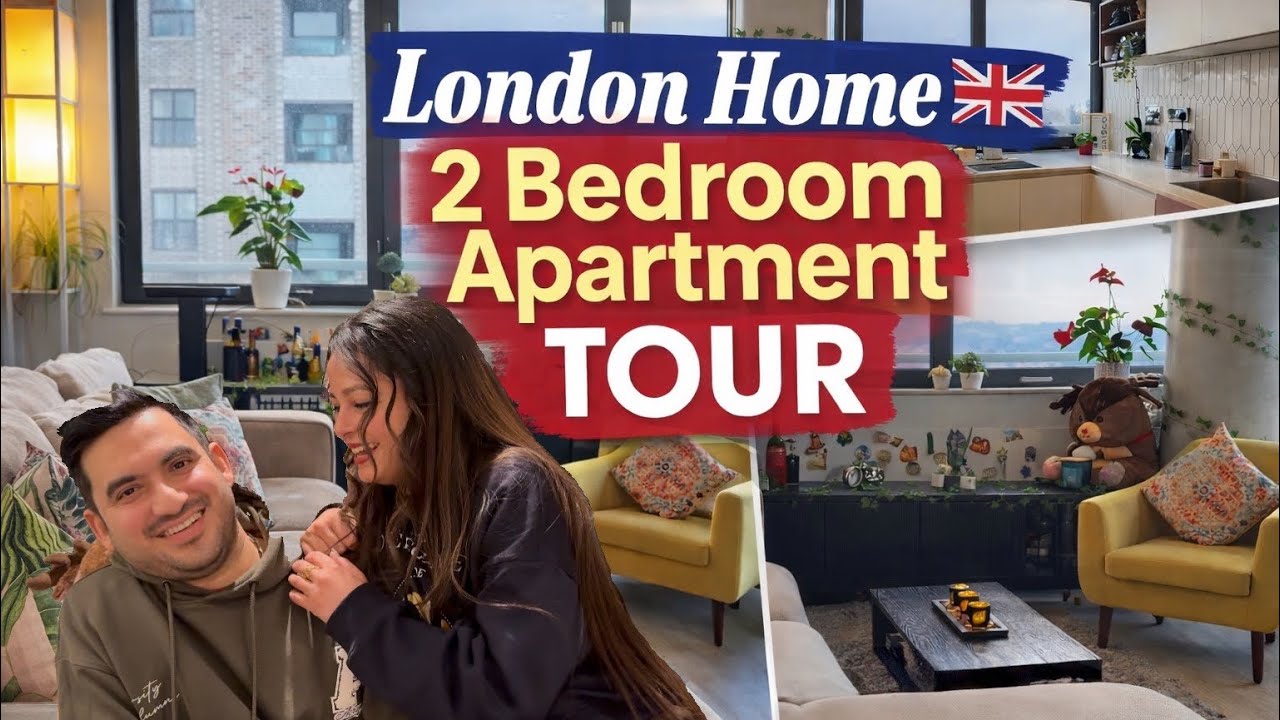 Our London Rental Flat Tour 🇬🇧 | 2 Bedroom Apartment | Indian Living in UK🇬🇧| First Vlog | Home Tour