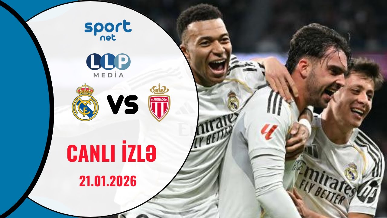 REAL MADRİD - MONAKO | UEFA ÇEMPİONLAR LİQASI | CANLI YAYIM