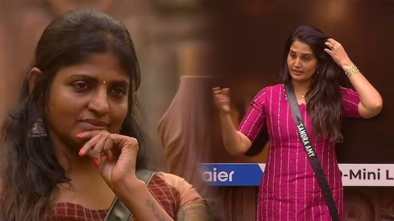 👁️Kani vs Sandra fight 🔥#biggboss #trending #viral #video 