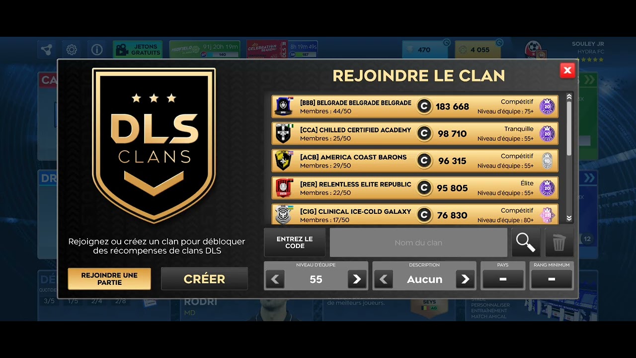 Comment rejoindre un clan sur dls 26