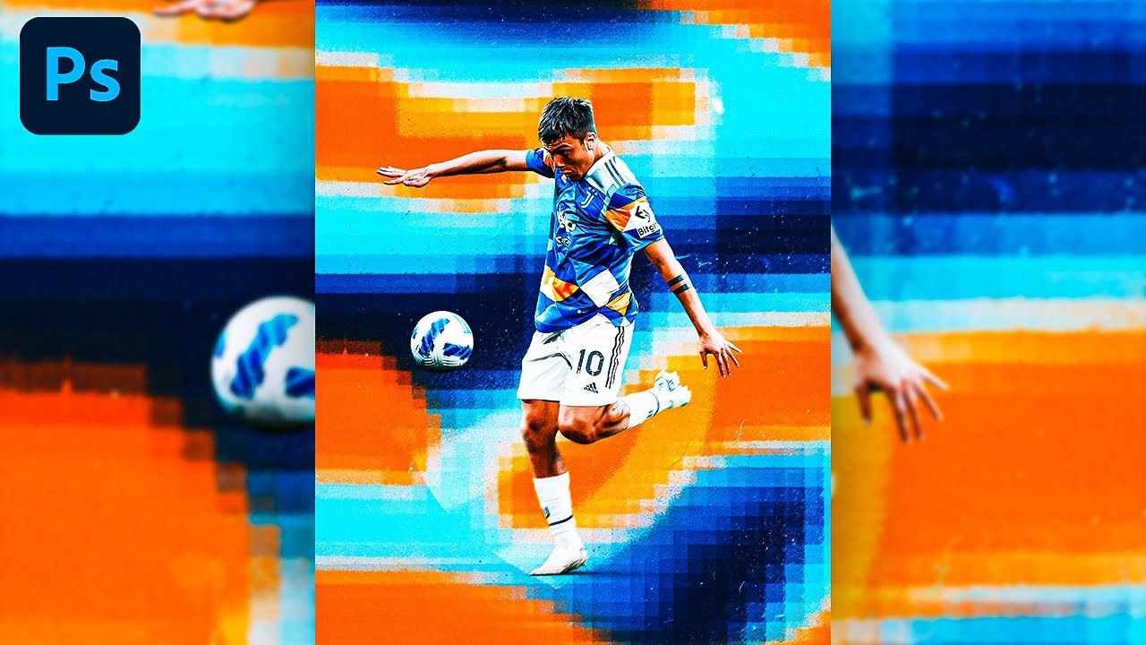 How to Make a Dybala football Poster Design! (Photoshop 2022)