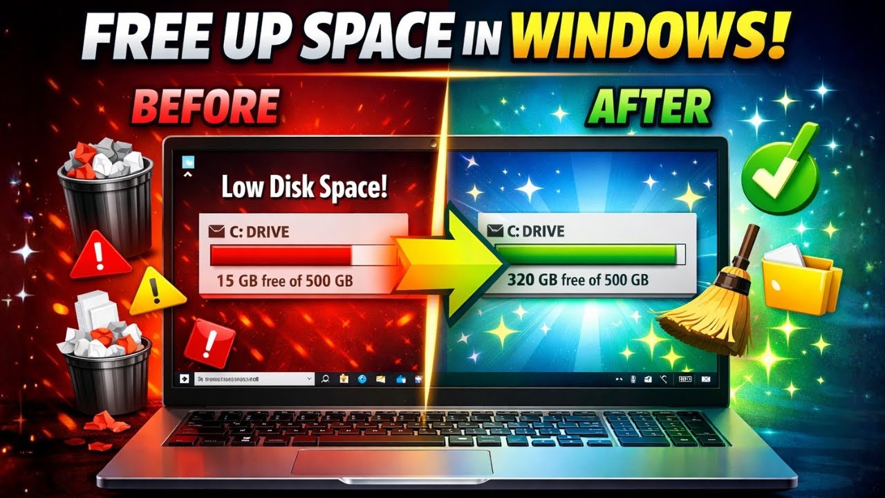 How to Free Up Space on Windows 11/10 for FREE (2026)
