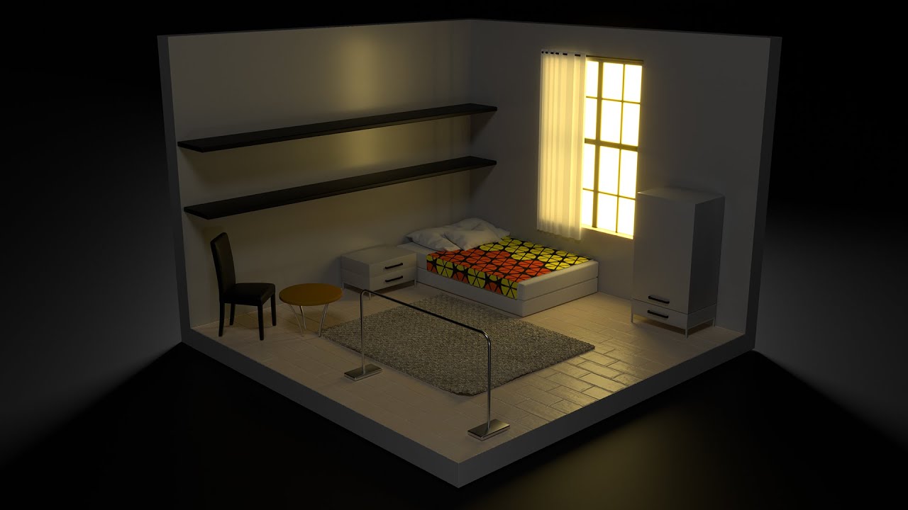 Cómo modelar un cuarto isométrico en Cinema 4D R25 y Corona Render 7