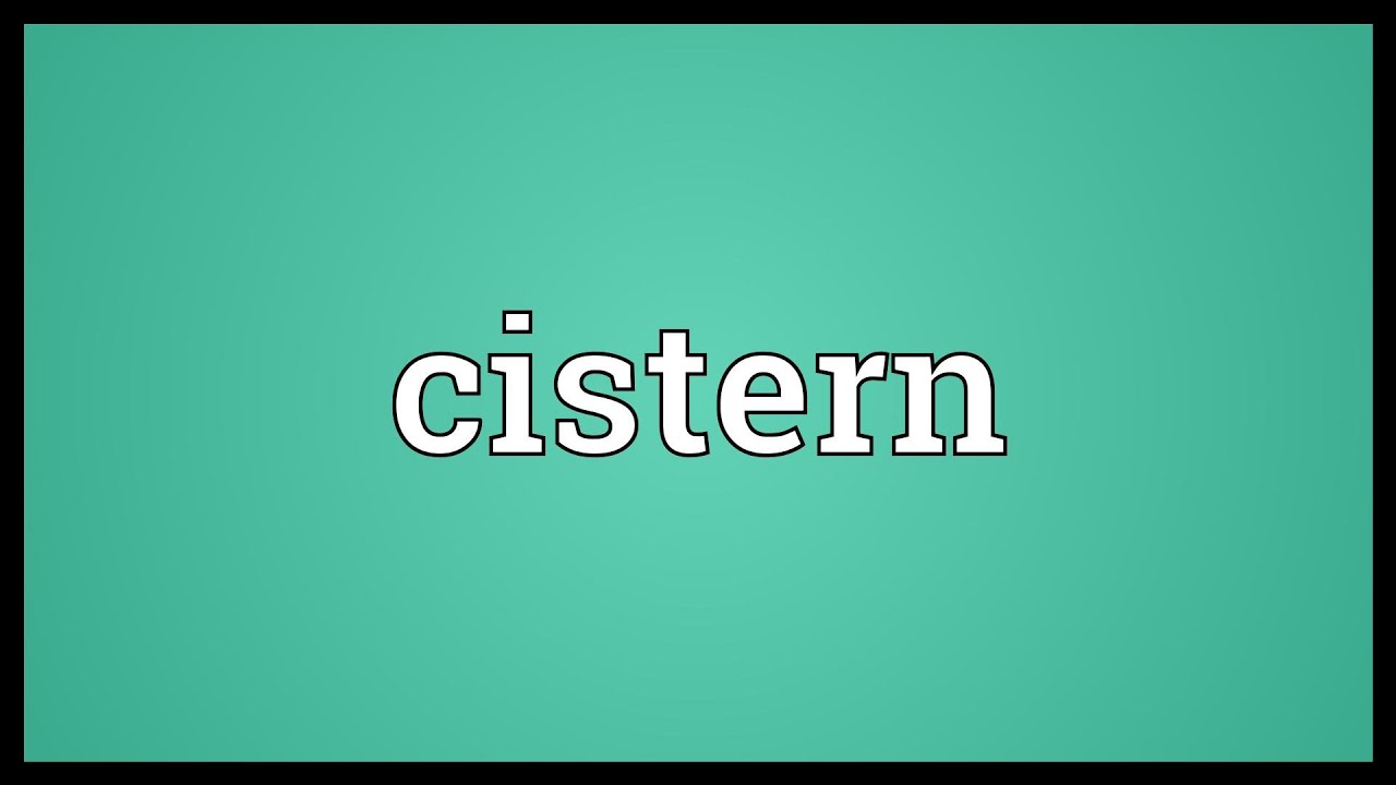 Cistern Meaning