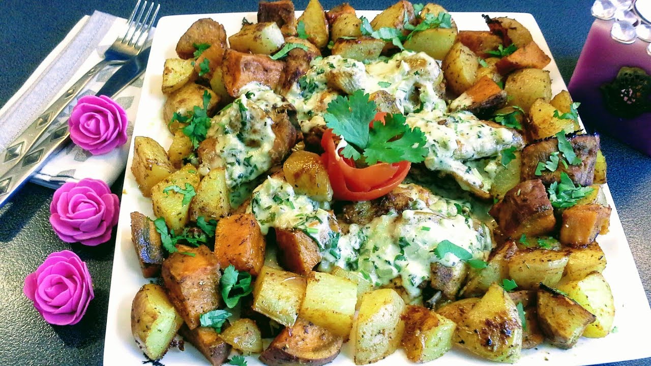 الدجاج والبطاطس مشرملين في الفرن مع صلصة مميزة ولديدة جدا😍Poulet au four
