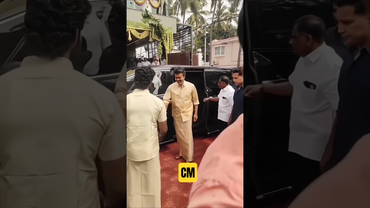 Sweet CM Coming 😎 Vijay Thalapathy #tvk #shots #ytshorts