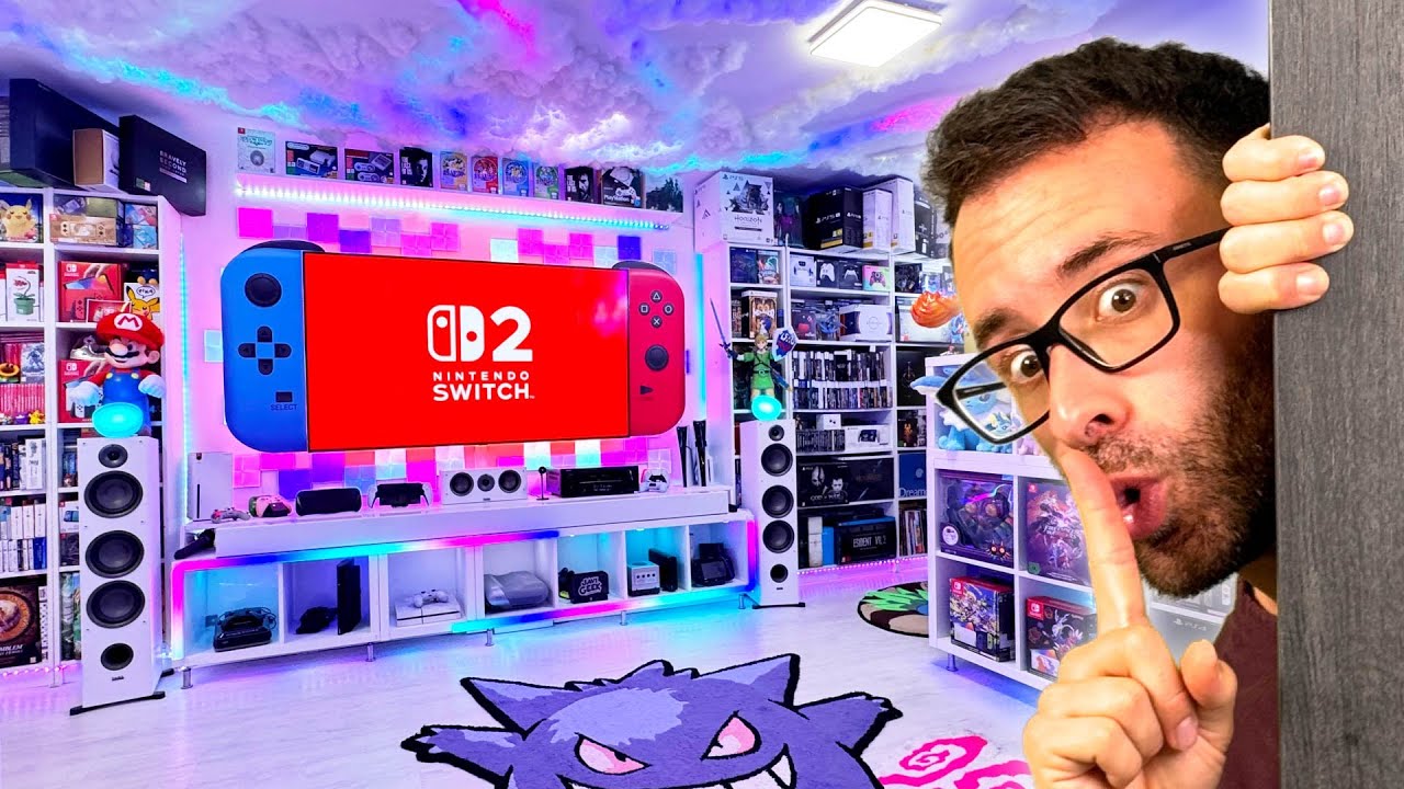 Visitando el MEJOR Setup para jugar a NINTENDO SWITCH 2 😍 En casa de @Javigeek