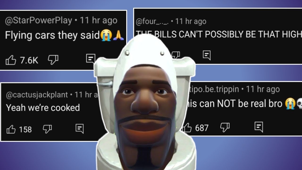 Туалет Fortnite x Skibidi, но это просто комментарии, которые разочаровывают