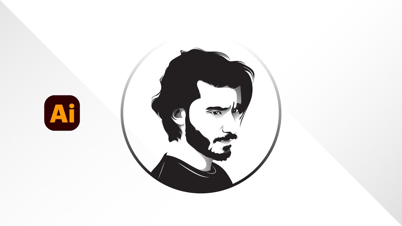 make vector face logo | adobe illustrator tutorial