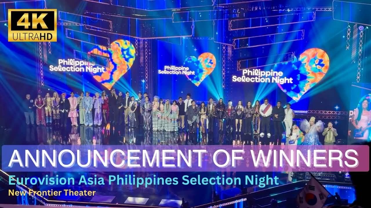 Announcement of Winners + Artists Interaction at Eurovision Asia Philippine Selection Night