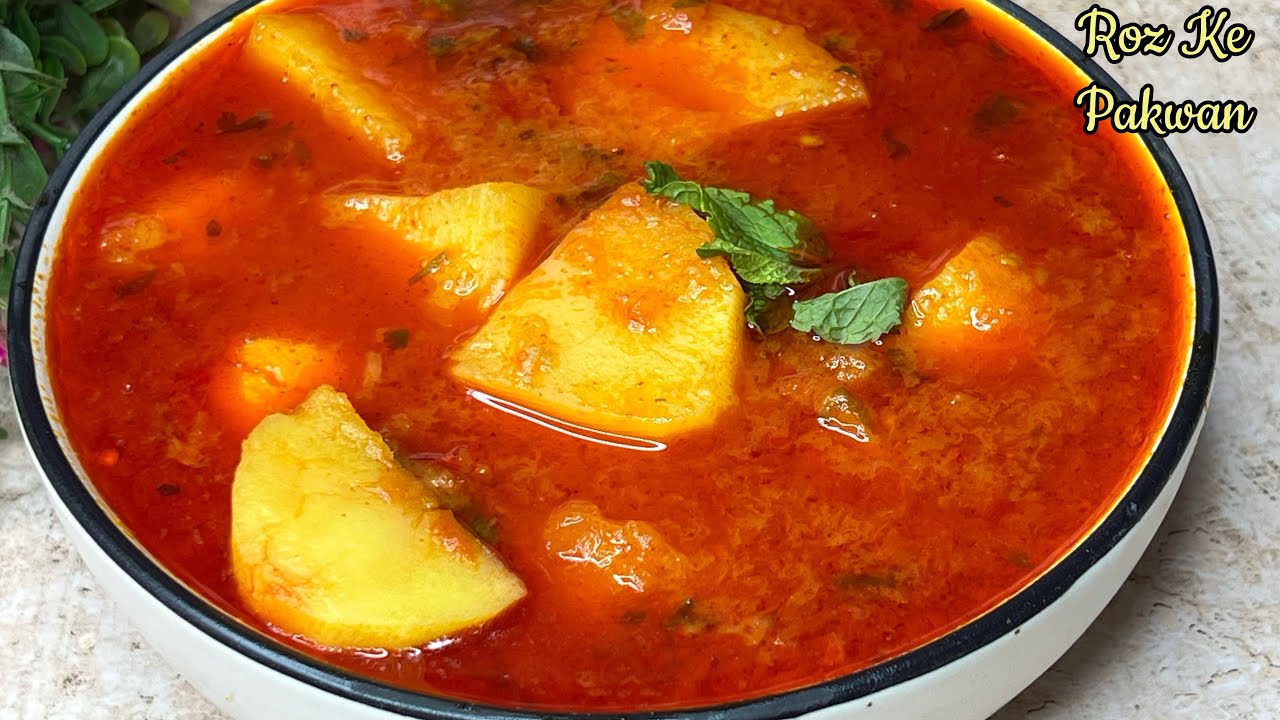 Kya Apke Pass 4 Aloo (Potato) Hai ? Toh Ye Super Delicious HYDERABADI ALOO KA SHORBA Banalein-Sehri