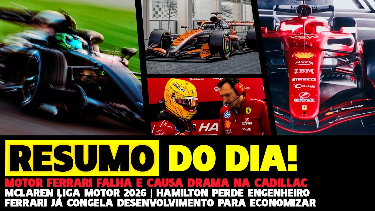 MOTOR FERRARI FALHA, MCLAREN LIGA MOTOR E FERRARI CONGELA DESENOLVIMENTO | FÓRMULA 1 | GP EM CASA