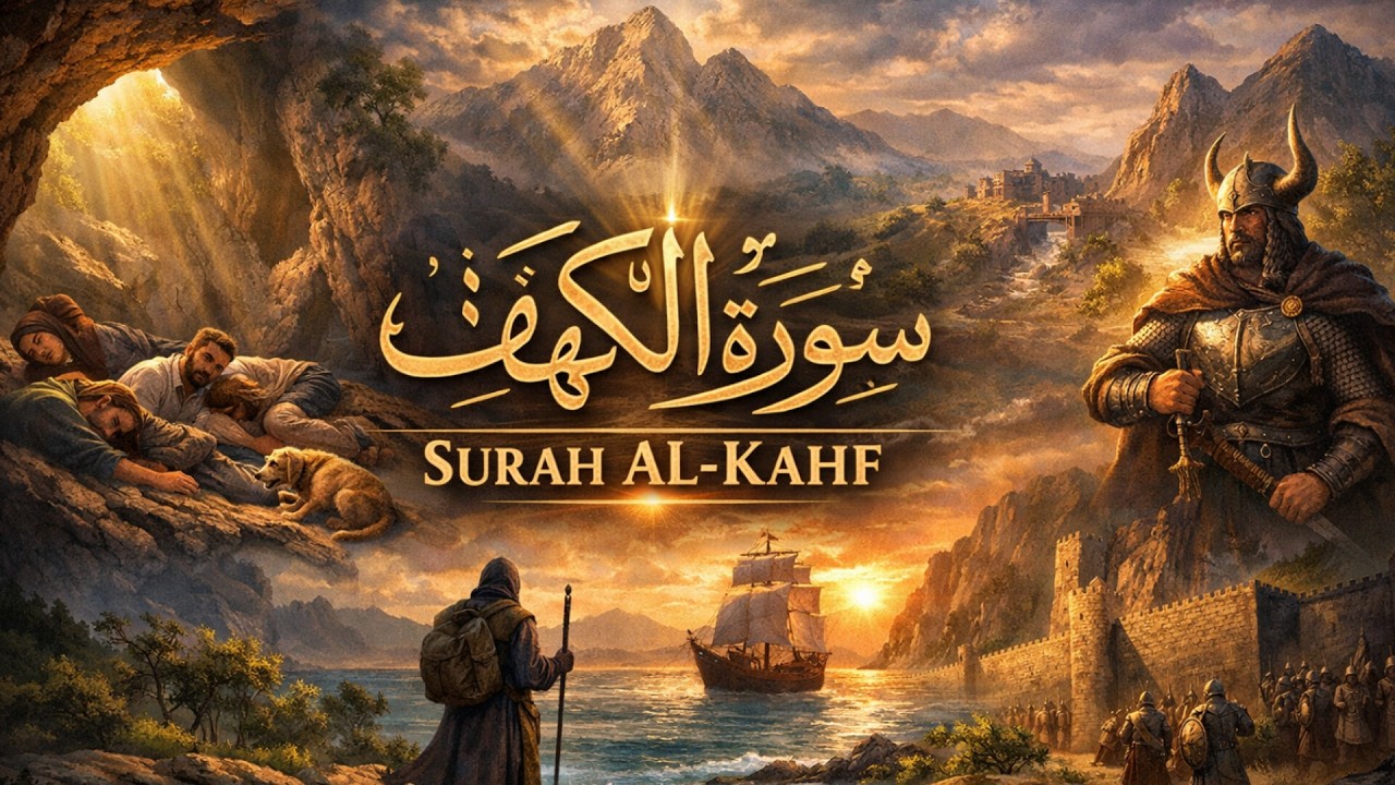 Surah Al-Kahf | سورةالكه‍ف | Beautiful Quran Recitation | Peaceful Tilawat for Friday