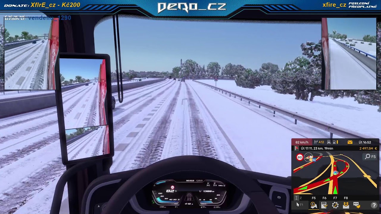 Euro Truck Simulátor 2 - zimní vánoční konvoj.