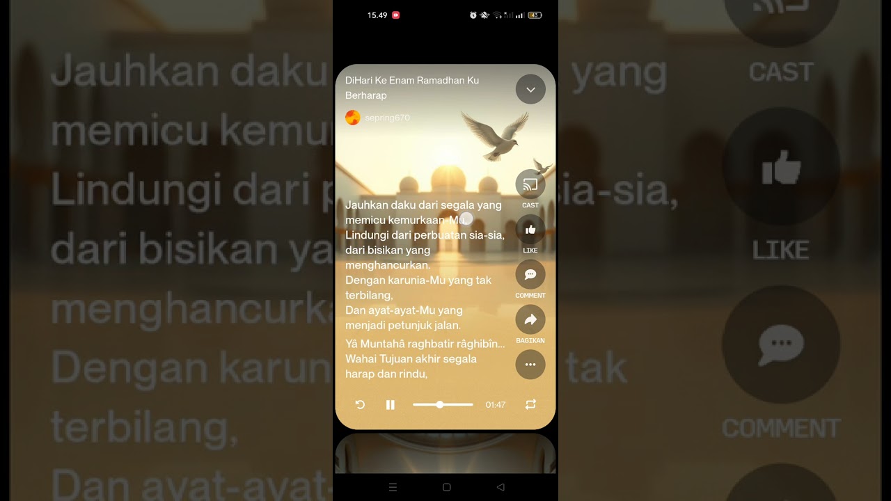 Lagu Islami - Doa Hari Ke 6 Ramadhan 24 02 2026. Ciptaan Znug Dakwah Islam Satu. Alhamdulillah 