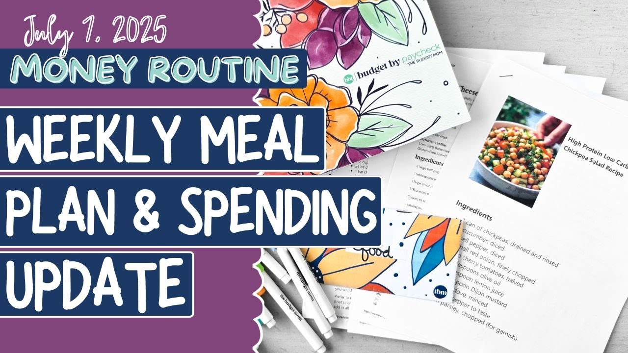 Money Routine | Weekly Meal Plan + Spending Update