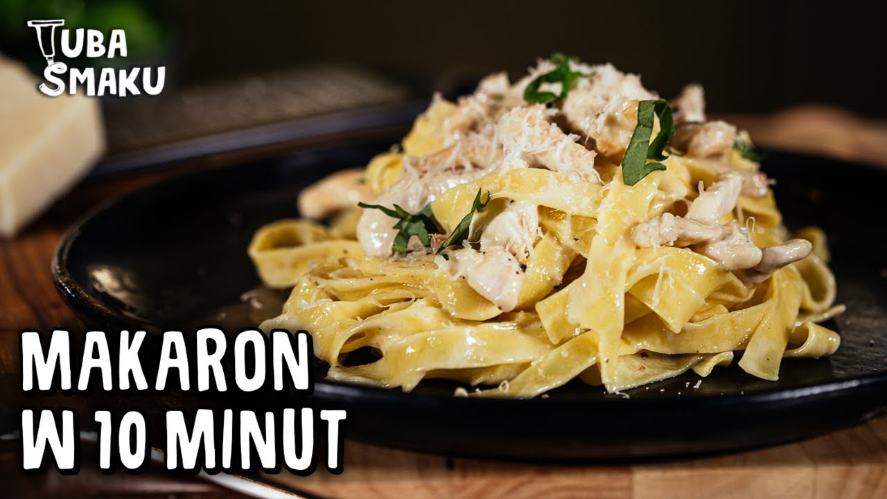 Legendarny MAKARON w 10 MINUT! Przepis na FETTUCCINE ALFREDO z kurczakiem | Pascal Brodnicki