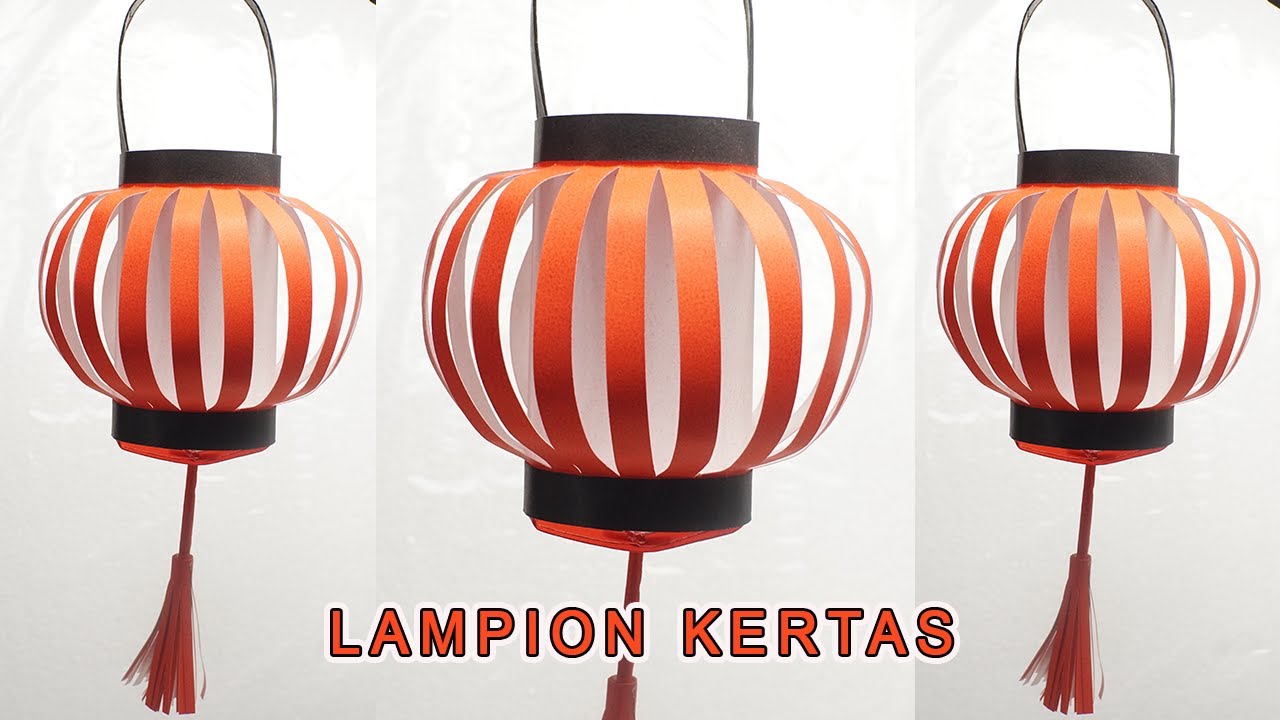MEMBUAT HIASAN LAMPION DARI KETAS ASTURO