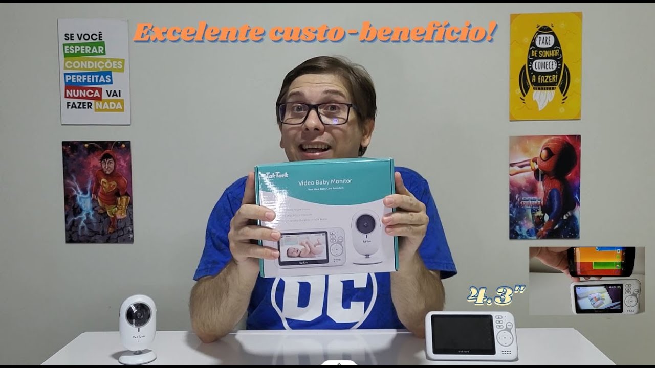 Babá eletrônica TakTark BM612 e seu monitor de 4.3