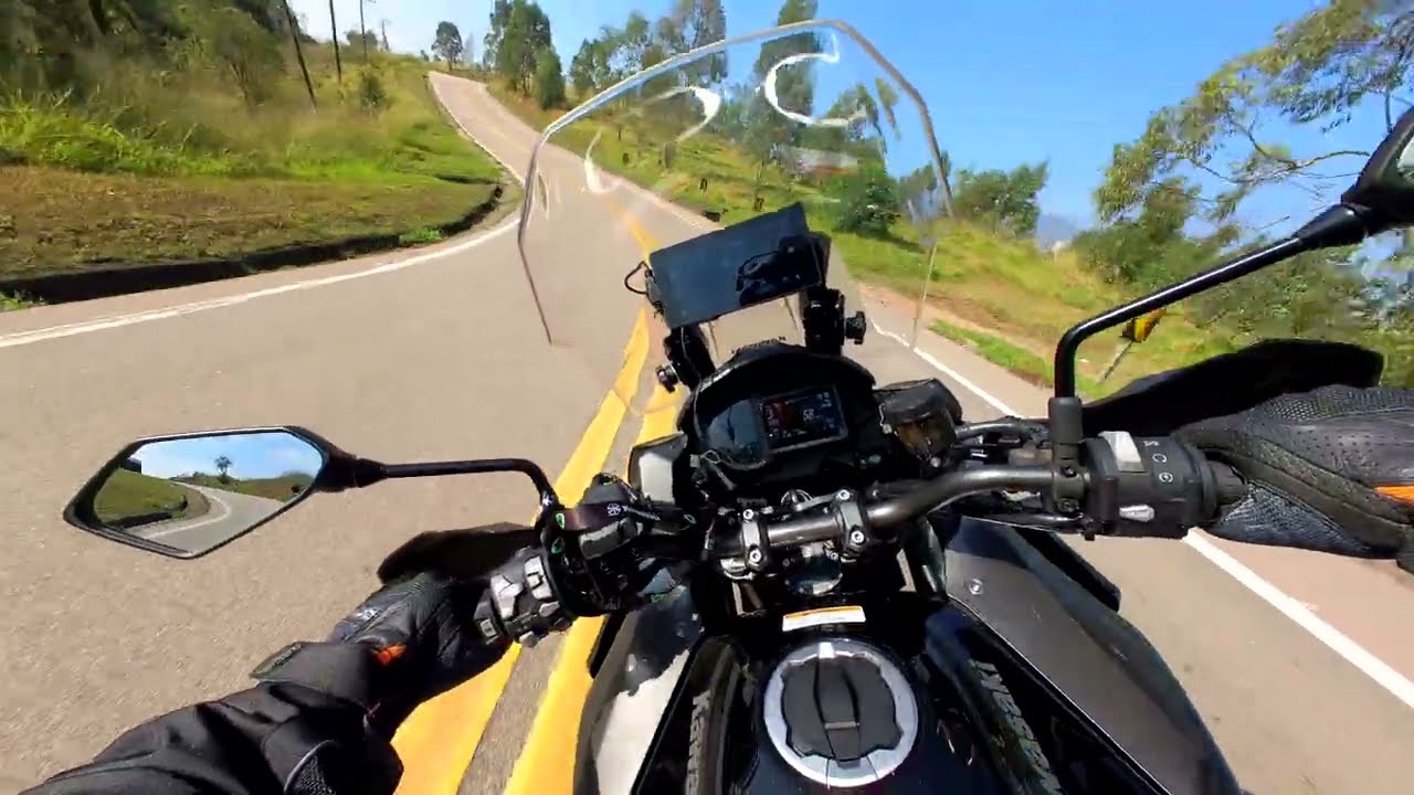 Kawasaki Versys 1100 Feriado nas curvas da Estrada dos Romeiros - Pure Sound #adventure #motovlog