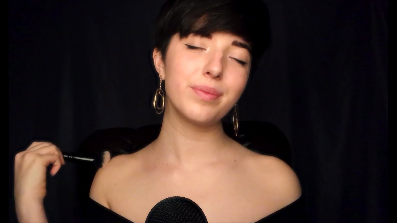 ASMR Face Brushing on Myself & You