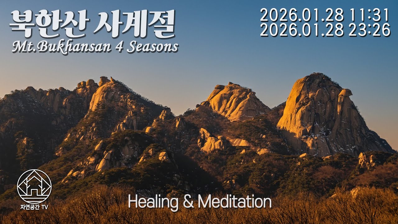 Natural Healing Meditation Sleep Relax Mt.Bukhansan 힐링 명상 수면 자연치유 아름다운 북한산의 사계절 26.01.28 (2)[자연공간TV]