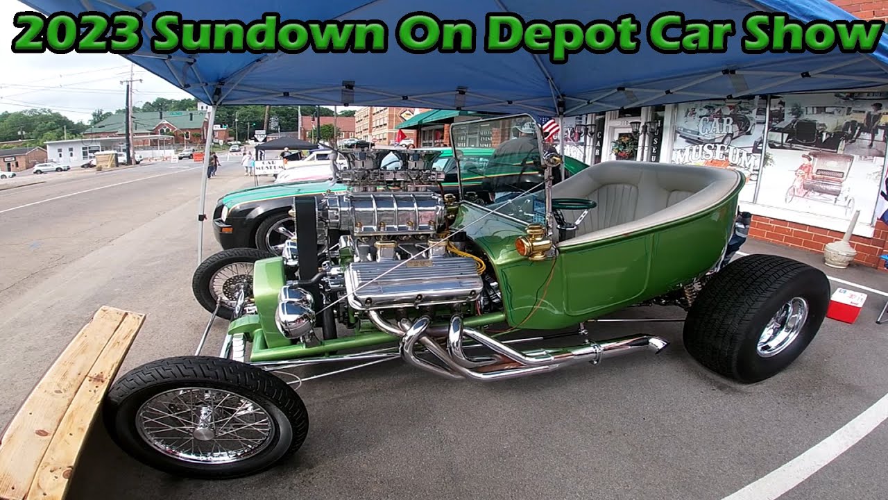 HUGE CAR SHOW IN A SMALL TOWN!! || 2023 Sundown On Depot Car Show!