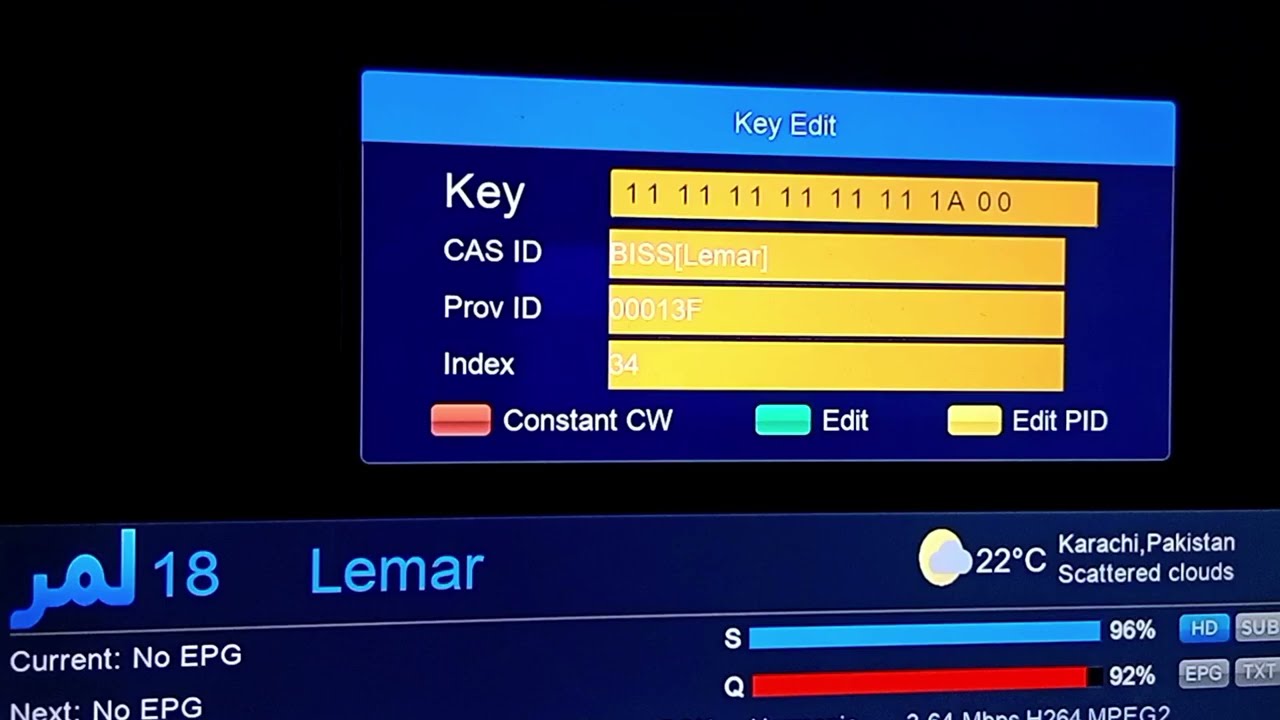Lemar Tv Latest Biss Key 2026 | How to add Biss Key | Lemar Tv new biss key