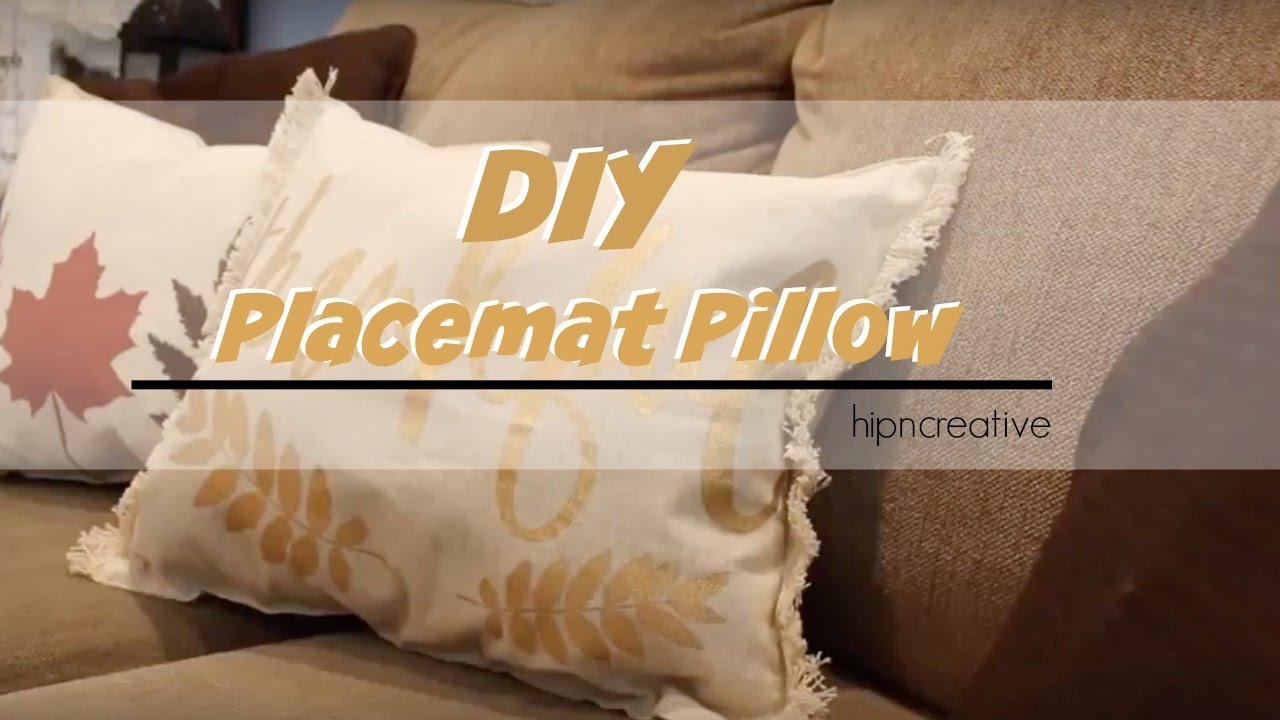 DIY Fall Placemat Pillow | Target DIY | Hip 'n Creative