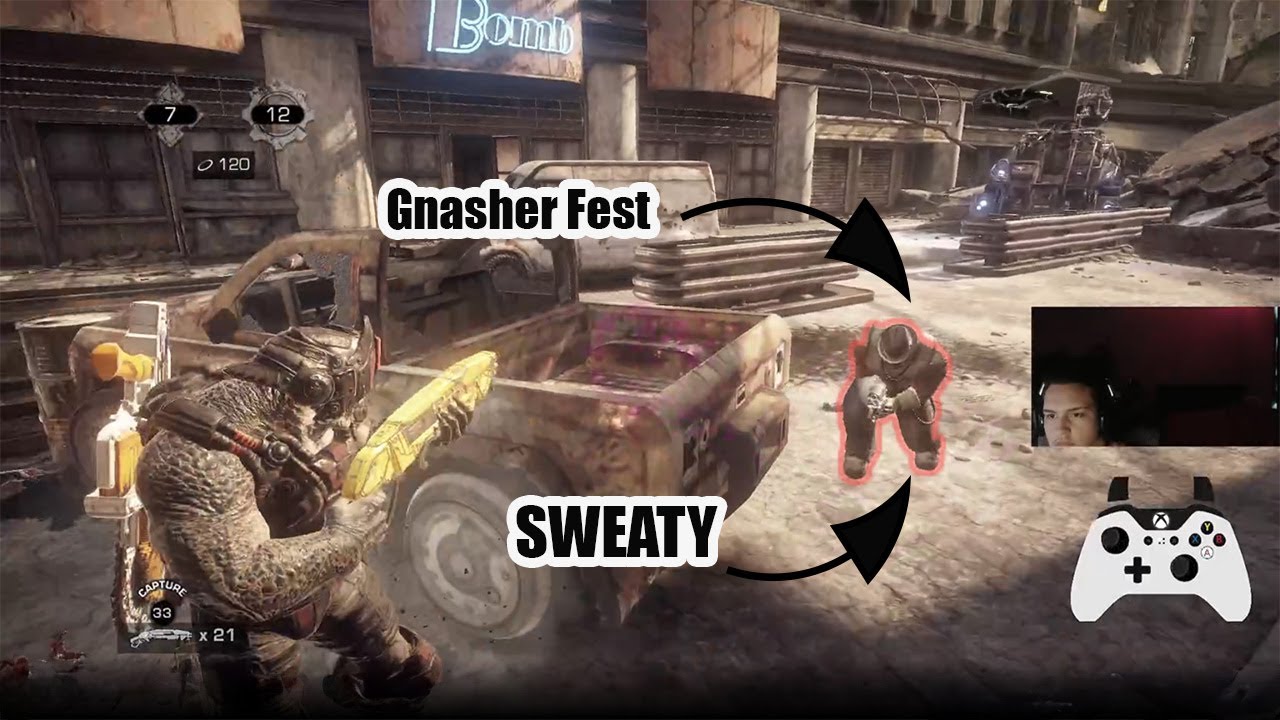 This Sweaty Gears LOBBY Was Pure Chaos (Gnasher Plays+Movement)..GEARS Reloaded